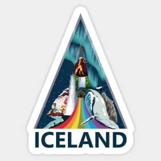 Iceland voyage Sticker